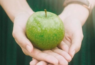 Apple in Hands